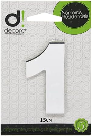 Número 1 de Acrílico Espelhado 15cm Decore