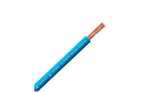 Cabo Flexicom 4,0mm Azul Rolo 4 Metros - Cobrecom