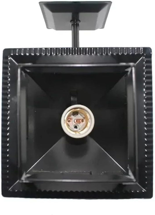 Arandela Colonial Aço Fosfotizado L-4-B Preta - Ideal Iluminação
