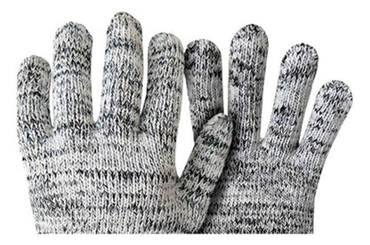 Kit com 12 Pares de Luva de Malha Tricotada Mesclada 9 Imbat