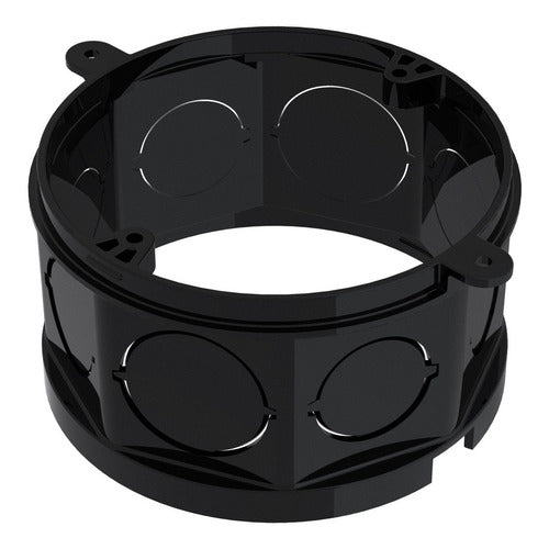 Caixa De Luz Octogonal Preta 4x4 - Tigre