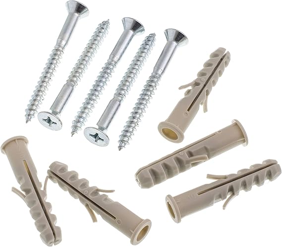 Bemfixa 3245 Parafuso Fenda Phillips Cabeça Chata com Bucha Anel, 10 mm, 5 unidades