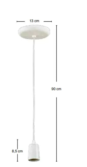 Pendente Alumínio Missuri Preto/Preto Click Injet