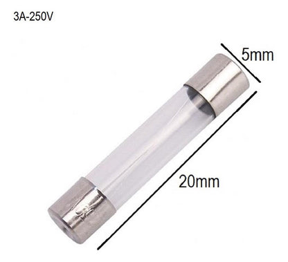 Fusível De Vidro 3a Pequeno 5x20mm - Total
