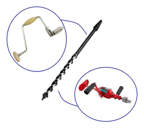 Broca De Ferro Para Arco De Pua 5/16" x 8" Polegadas - Rocast