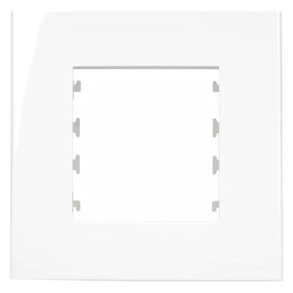 Conjunto Placa + Suporte Para Móvel Branco 80x80mm Sleek