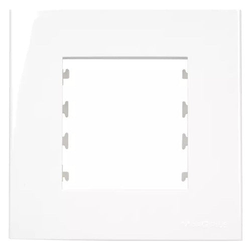 Conjunto Placa + Suporte Para Móvel Branco 80x80mm Sleek