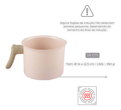 Jogo de Panelas 10 Peças Indução Cerâmica Quartz Style Cook