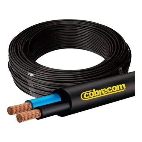 Cabo PP 2X4,0MM 500V Flexível Rolo 1M Preto - Cobrecom