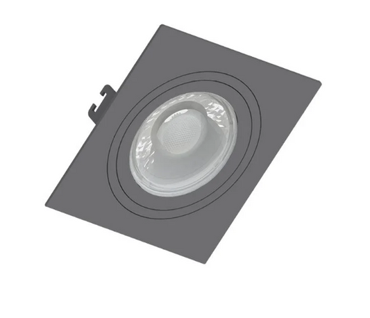 Embutido Dicróica MR16 Quadrado Chumbo Metálico Iluminação