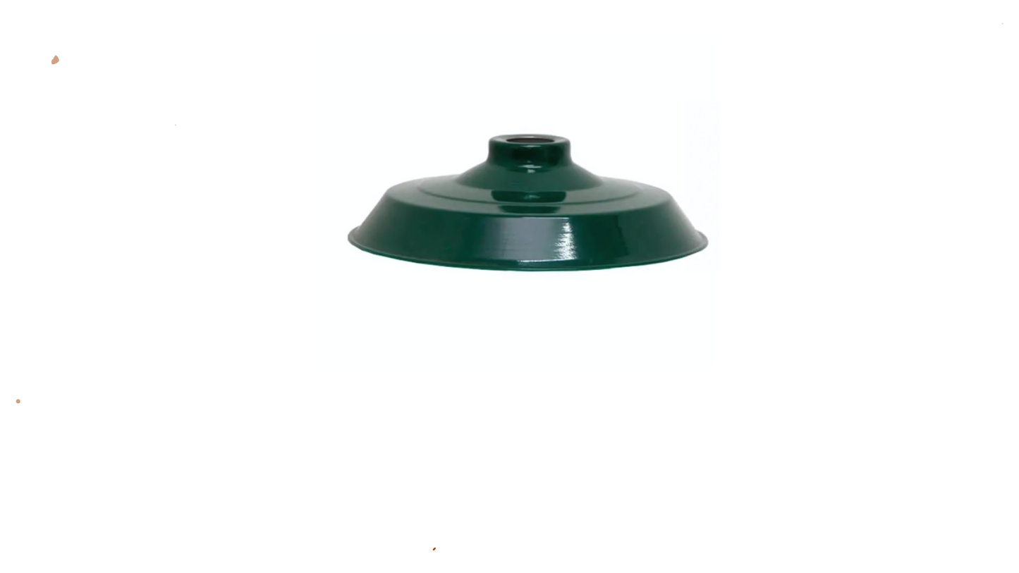 Luminária Bedd Alumínio 12 Verde/Branco Olivo - (Somente Prato)