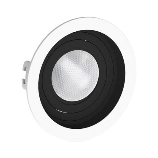 Spot Embutir Par20 Redondo Recuado Branco/Preto Save Energy