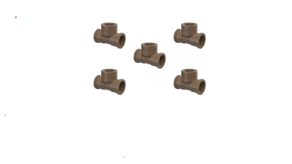 Kit de 4 Te 90° Soldável Lr Mista 25mm x 3/4" - Tigre