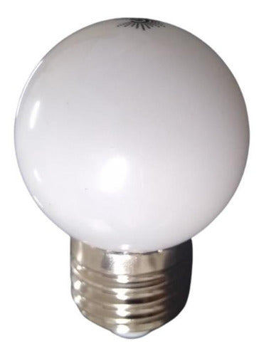 Lâmpada Bolinha Decorativa Branco Frio G45 E27 Galaxy 127v