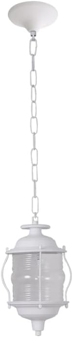 Luminária Pendente Colonial Sinaleira Branco Attena