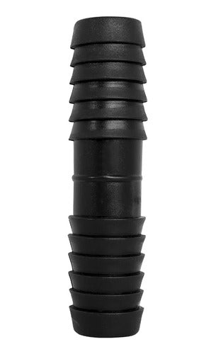 União Emenda Conexão Adaptador Reta Mangueira 1/2 Preto - Unidade