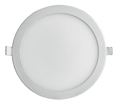 Plafon Led Embutir Redondo 24w Blumenau 3000k Luz Amarela