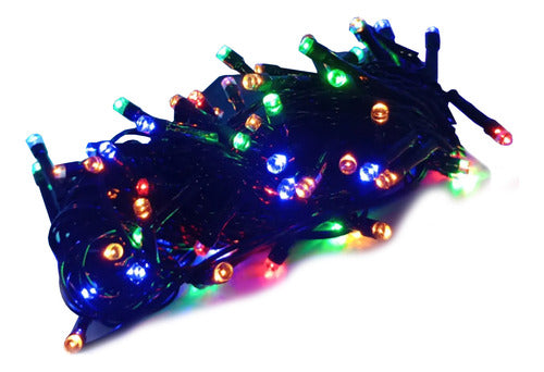 Pisca 100 LED Fio Verde com 8 Funções 127v Color 8m Florarte