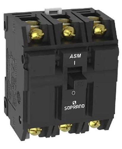Disjuntor Nema Tripolar ASM3-B 25A Soprano