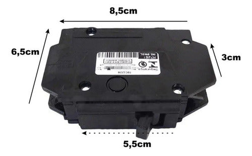 Disjuntor Nema Monopolar 30a GE Preto