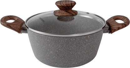 Jogo de Panelas 10 Peças Indução Cerâmica Grafito Style Cook