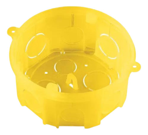 Caixa Embutir Octagonal Luz Plástico Amarela Tramontina