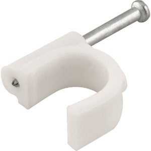 Fixador De Fio Circular 10mm Branco - Decorlux