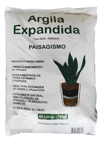 Argila Expandida 50L  Para Jardinagem - Areias Confins