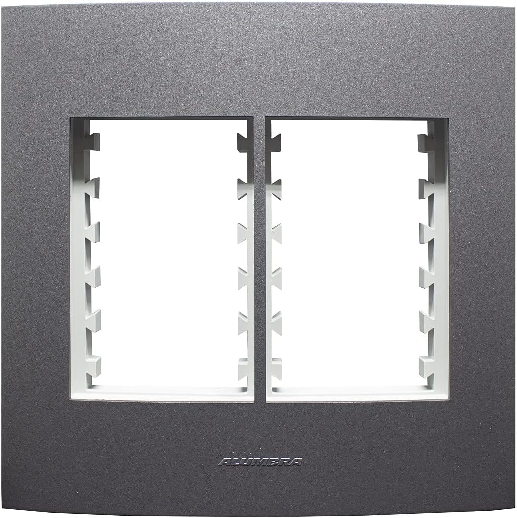 Placa 4 x 4 6Módulos C/Suporte InovaPro Class Grafite - Alumbra