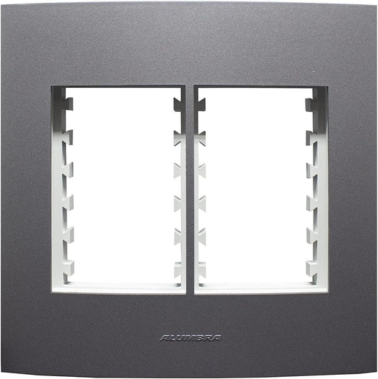 Placa 4 x 4 6Módulos C/Suporte InovaPro Class Grafite - Alumbra