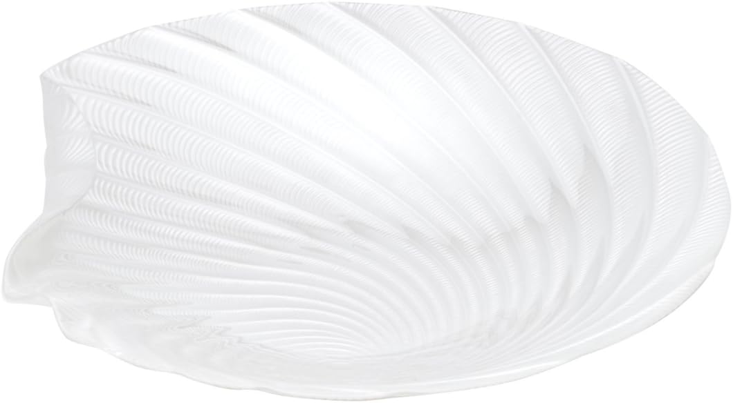 Centro de Mesa de Vidro Concha Perolada Lyor Pérola 33cm