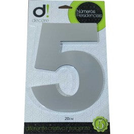 Número 5 de Acrílico Espelhado 5cm Decore