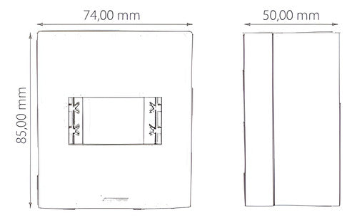 Caixa + Placa para 1 Módulo Branca Inovapro Alumbra