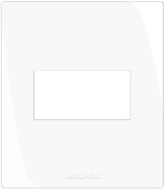 Placa 1 Módulo Com Suporte Para Móveis Branca - Alumbra