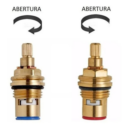 Reparo Mvc 1/4 de Volta  Estria Docol Vermelho R014 - Impacto