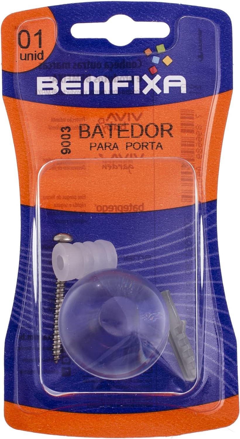 Batente de Porta Redondo Transparente -Bemfixa