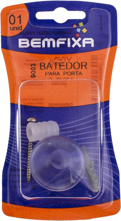 Batente de Porta Redondo Transparente -Bemfixa