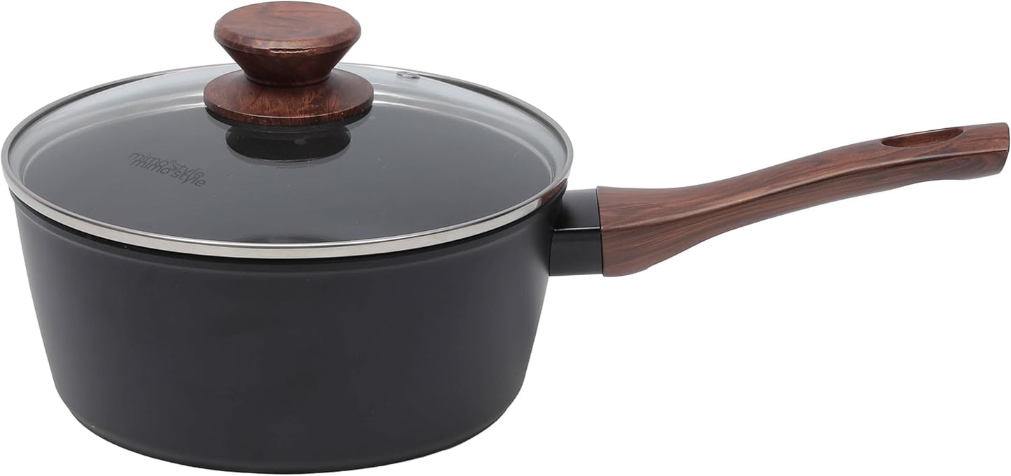 Jogo de Panelas 10 Peças Indução Cerâmica Black Style Cook