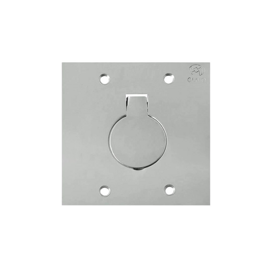 Placa para Caixa de Piso 4x4" 1 Tomada NBR14136 20A Inox PL80/2 Olivo