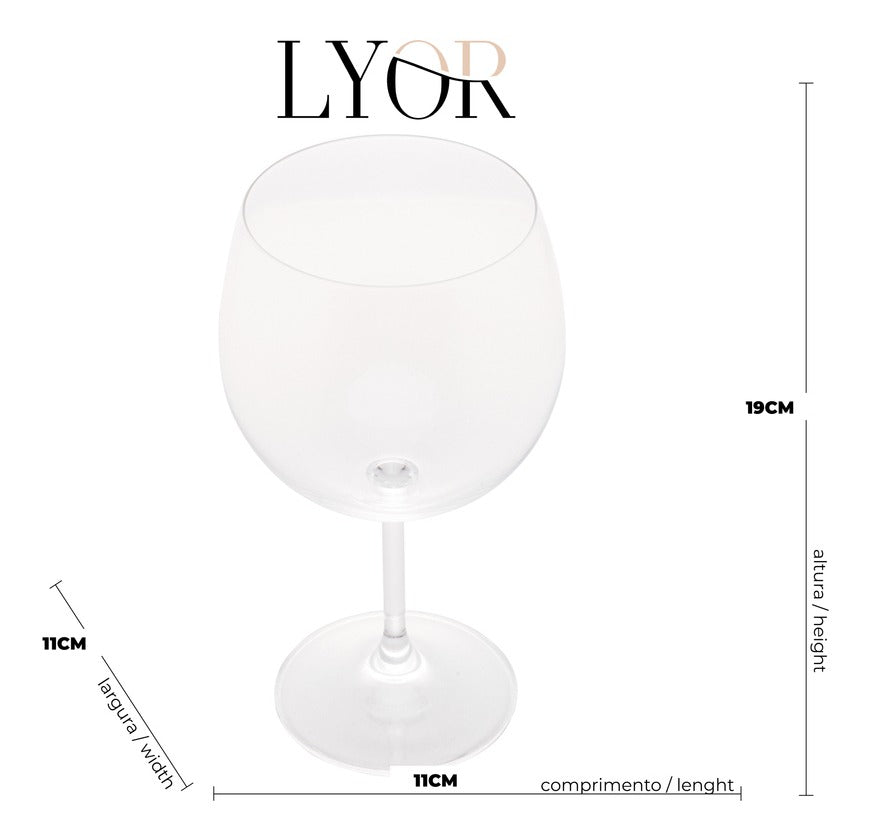 Taça para Gin Cristal Eco Sommelier 600ml Lyor