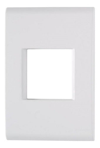 Placa 4 x 2 + Suporte 2 Postos Juntos Branca - Tramontina Liz