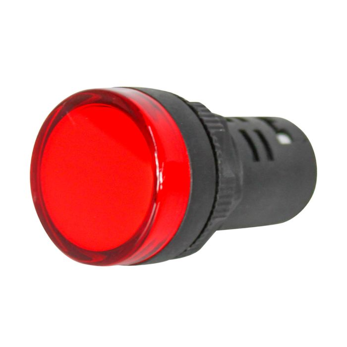 Botão Sinalizador LED 22mm 220V Vermelho Decorlux