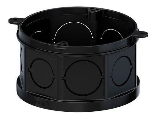 Caixa De Luz Octogonal Preta 4x4 - Tigre