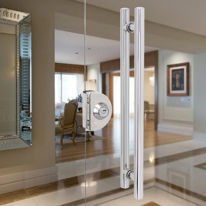 Puxador Duplo 750mm Inox Polido Porta Correr Pivotante Geris