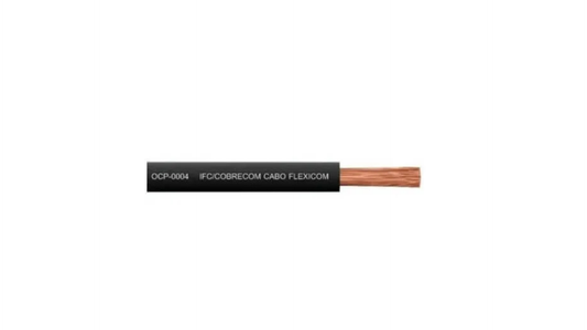 Cabo Flexicom 4,0mm  Preto 13 Metros - Cobrecom