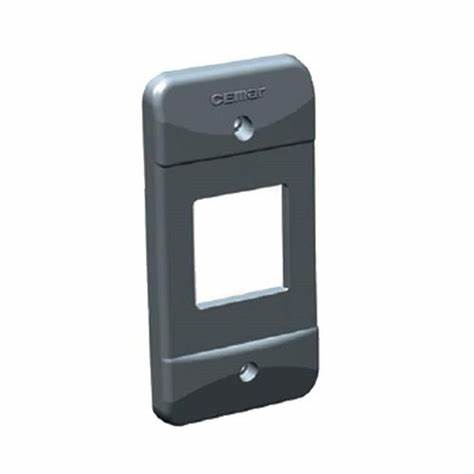 Tampa Pvc Cinza 1/2" 3/4" Para 2 Teclas Separadas 913626 Cemar