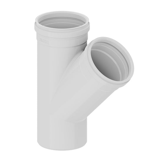 Kit 2 Junção Simples Y de Esgoto 50mm x 50mm - Tigre