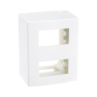 Caixa Sobrepor 95x75 2 Postos Separados Sleek Com Suporte