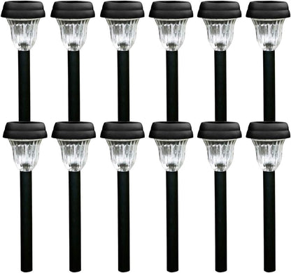 Kit 12 Espetos Balizador Solar ABS Luz Branca Ecoforce 6500k