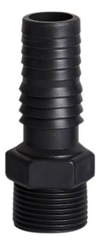 Adaptador  C 1'' Preto de Rosca Externa Rebouças